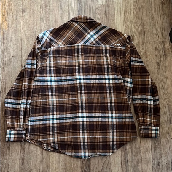Mountain Khakis Men’s Brown Flannel Plaid Shirt XL - Picture 5 of 6